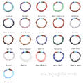 2016 Moda Urbana 7Chakra Piedra 8mm Tipo Material Granos sueltos Pulsera de Streth